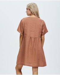 White By FTL - Zavi Linen Dress