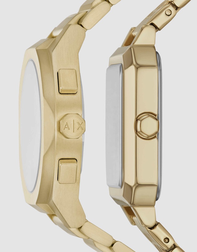 Armani Exchange - Gold Tone Chronograph Watch