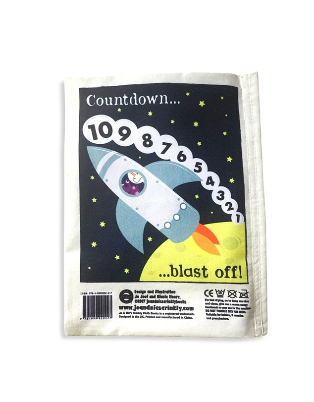 Jo and Nics Crinkly Cloth Books - Space Count