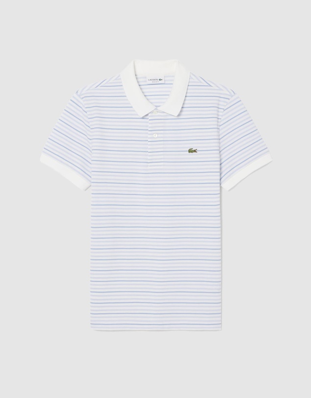 Lacoste - Classic Fit Striped Petit Piqué Polo Shirt