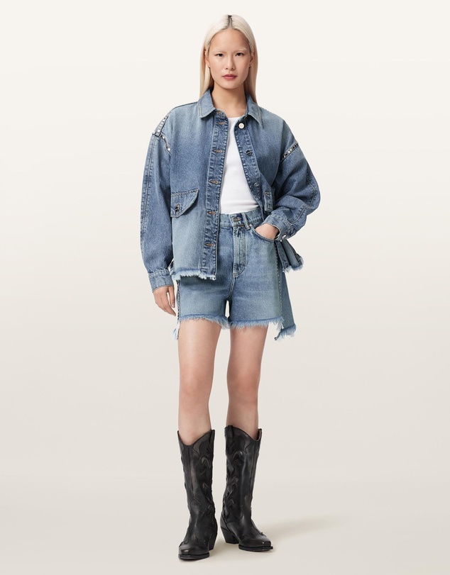 AllSaints - Frankie Stud Shorts