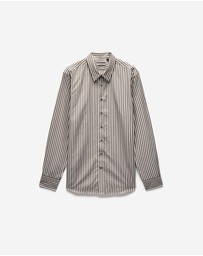 Calibre - Fluid Stripe Shirt Chocolate