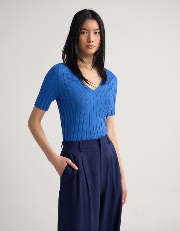 Oxford - Lucy Rib V-Neck Knit