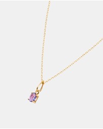 Luna Rae - Solid Gold - Tazanite Necklace