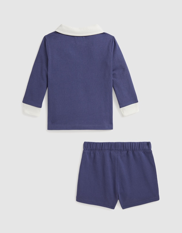 Polo Ralph Lauren - Logo Cotton Polo Shirt & Short Set - ICONIC EXCLUSIVE - Babies