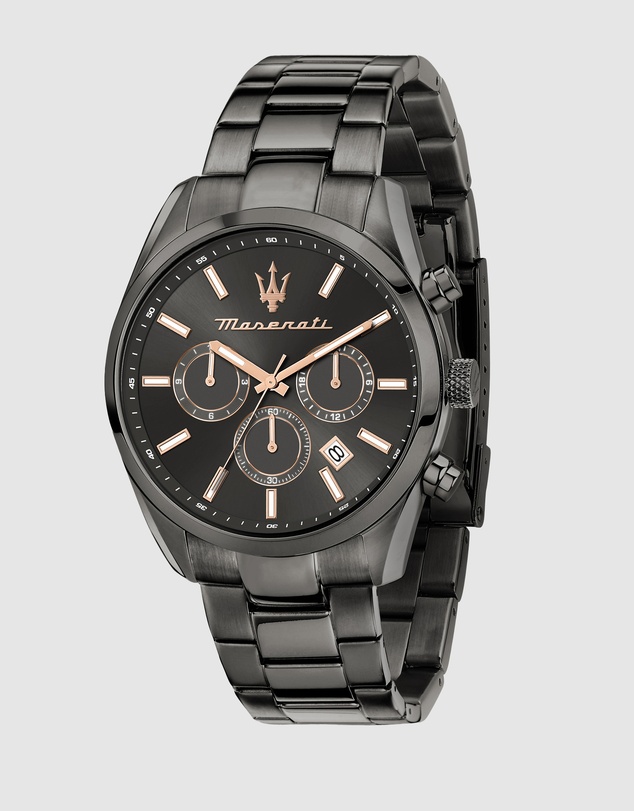 Maserati - Attrazione 43mm Black Stainless Steel Watch