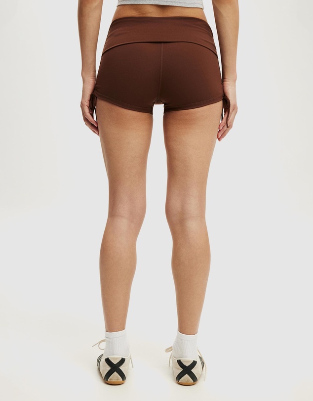 Cotton On Body Active - Ultra Soft Tie Side Roll Over Micro Shorts