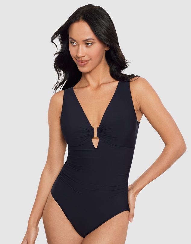 Magicsuit - Marquis Kristi Plunge One-Piece Shaping Swimsuit