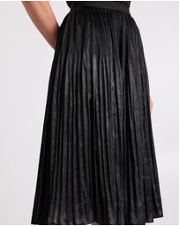 David Lawrence - Rumi Metallic Pleat Skirt