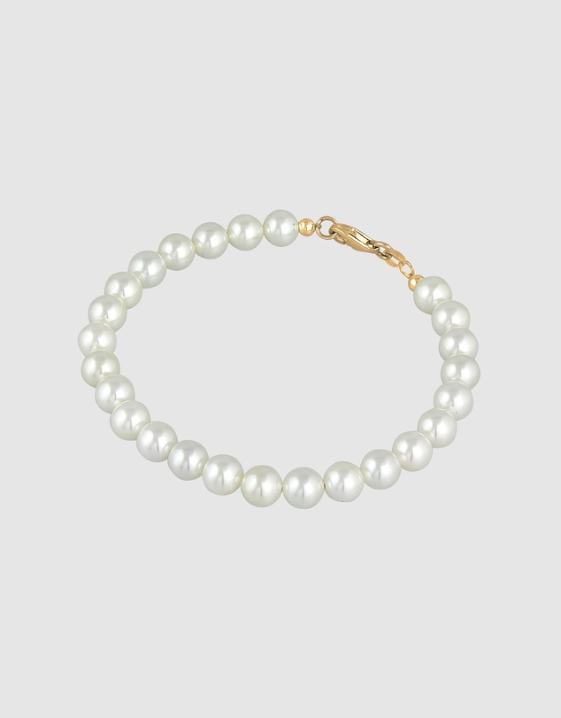 Elli Jewelry - Shell Pearl Bracelet in Gold-Plated 925 Silver