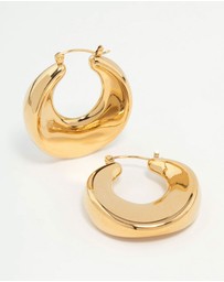 Lovisa - Waterproof Gold Plated Stainless Steel Large Hoop Earrings