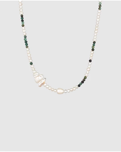 Haze & Glory - ICONIC EXCLUSIVE - Crazy Pearl and Turquoise Necklace