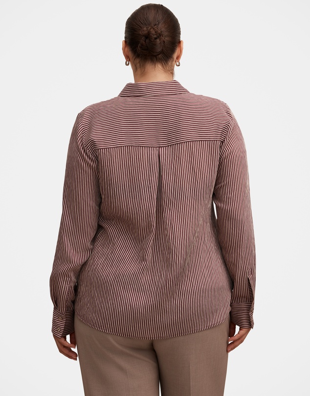 Forever New Curve - Solara Curve Striped Shirt