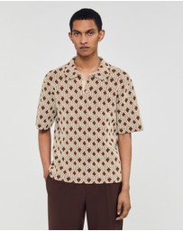 Sandro - Terry Rope Shirt Cardigan