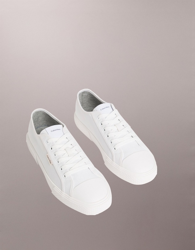 Calvin Klein - Alvaro Cotton Canvas Logo Trainers