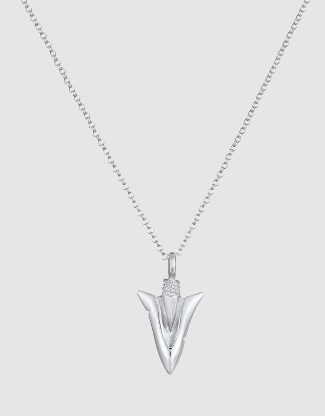 Kuzzoi - ICONIC EXCLUSIVE - Long Necklace with Arrow Pendant in 925 Sterling Silver