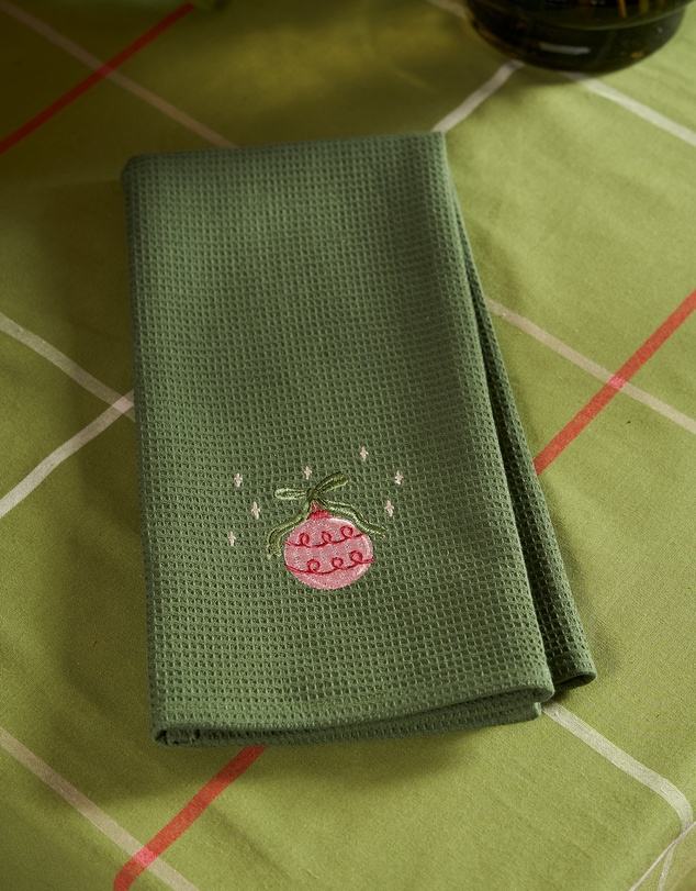 Linen House - Embroidered Tea Towel