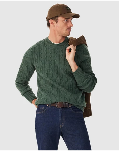 R.M.Williams - Jones Lambswool Cable Knit