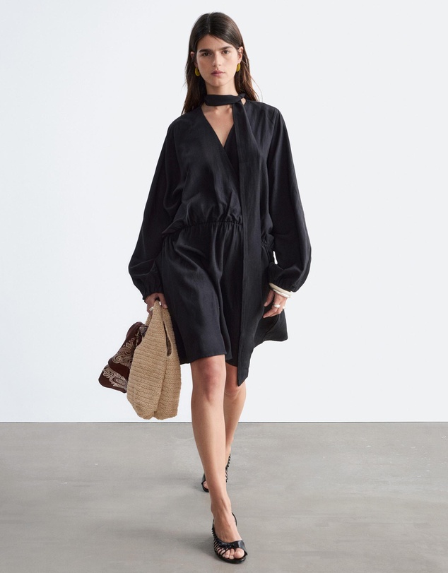 & Other Stories - Scarf-Detail Wrap Mini Dress