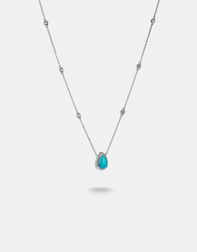 THOMAS SABO - THOMAS SABO Necklace with Turquoise Teardrop Stone