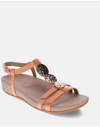 Mia Vita - Ayla Adjustable Sandal - Apricot