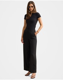 Forever New - Aaliyah Ribbed Polo T-shirt