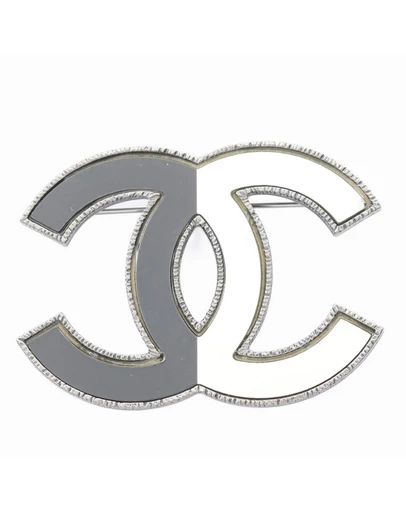 Pre-Loved by Azura Reborn - Pre-Loved Stainless Steel Enamel CC Brooch