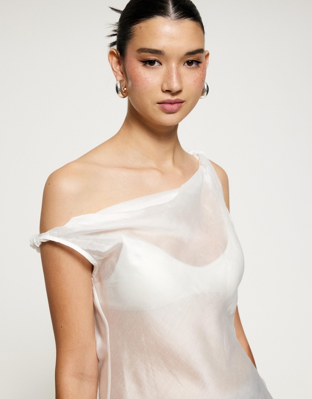 Lover - Layla Asymmetric Sheer Top
