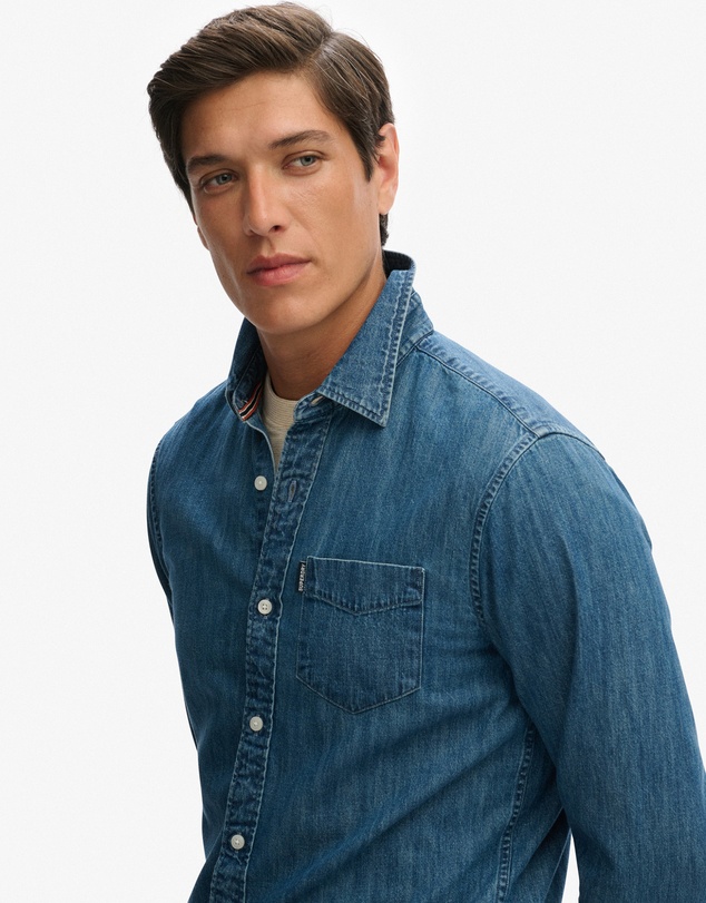 Superdry - Essentials Long Sleeve Denim Shirt