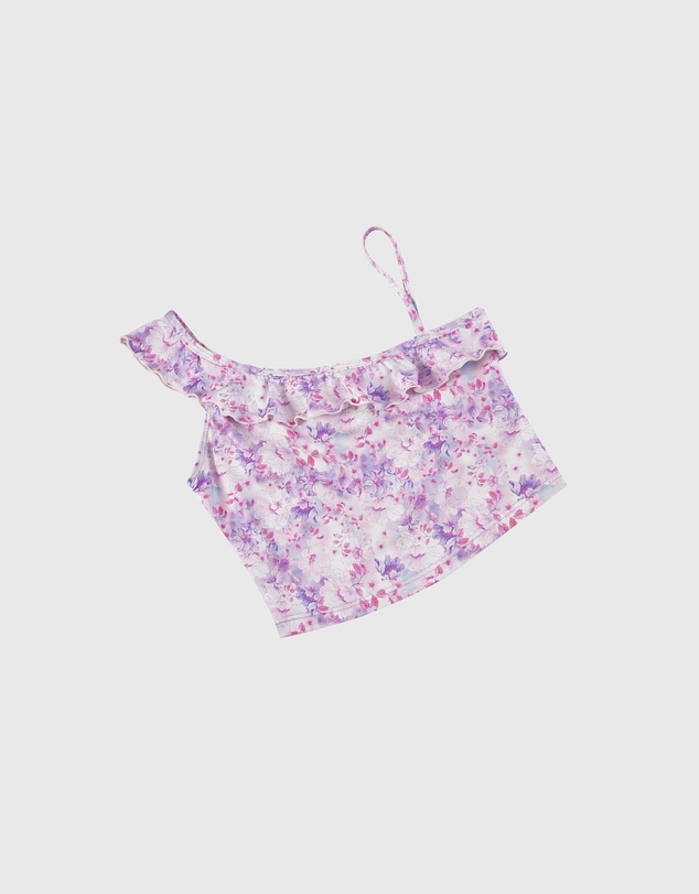 Aqua Blu Kids - Cherry Blossom One Shoulder Bikini Set - Teens