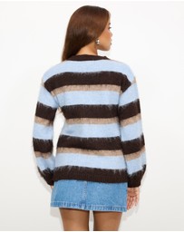 Dazie - Cora Stipe Knit Jumper