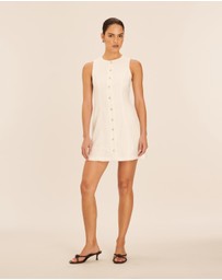 AERE - Linen Button Down Mini Dress