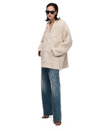 THE TALES - Textured Flower Embroidered Hooded Jacket