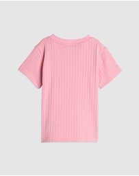 adidas Originals - Regular Wide Rib Shorts and T-Shirt Set - Babies-Kids