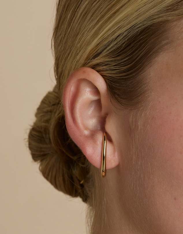 Astrid & Miyu - Dome Cuff 18ct Gold Plated Hoops