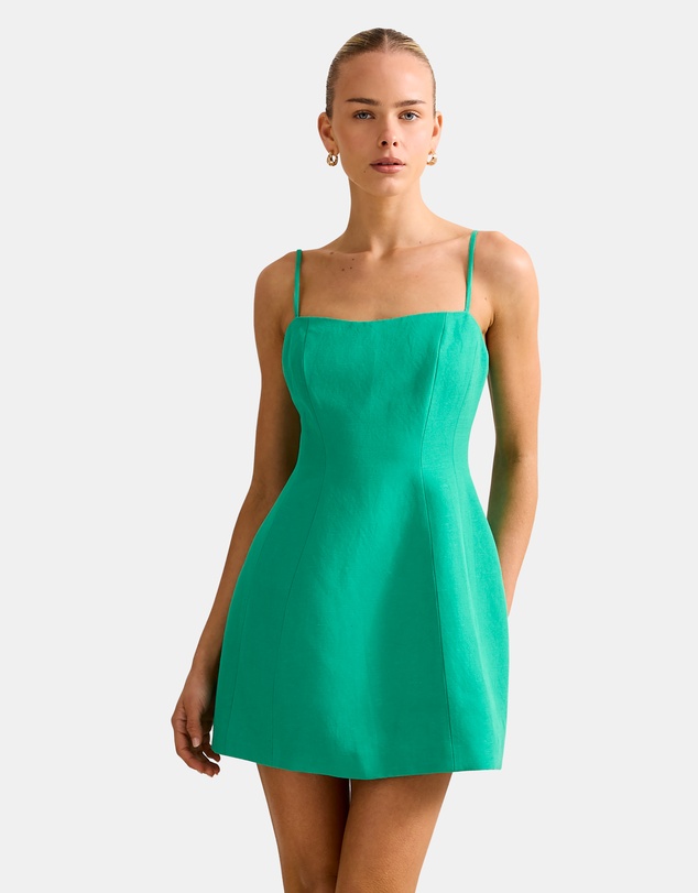 Forever New - Maura Structured Linen Mini Dress