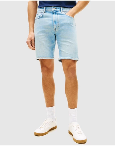 Tommy Hilfiger - Denton Faded Straight Leg Denim Shorts