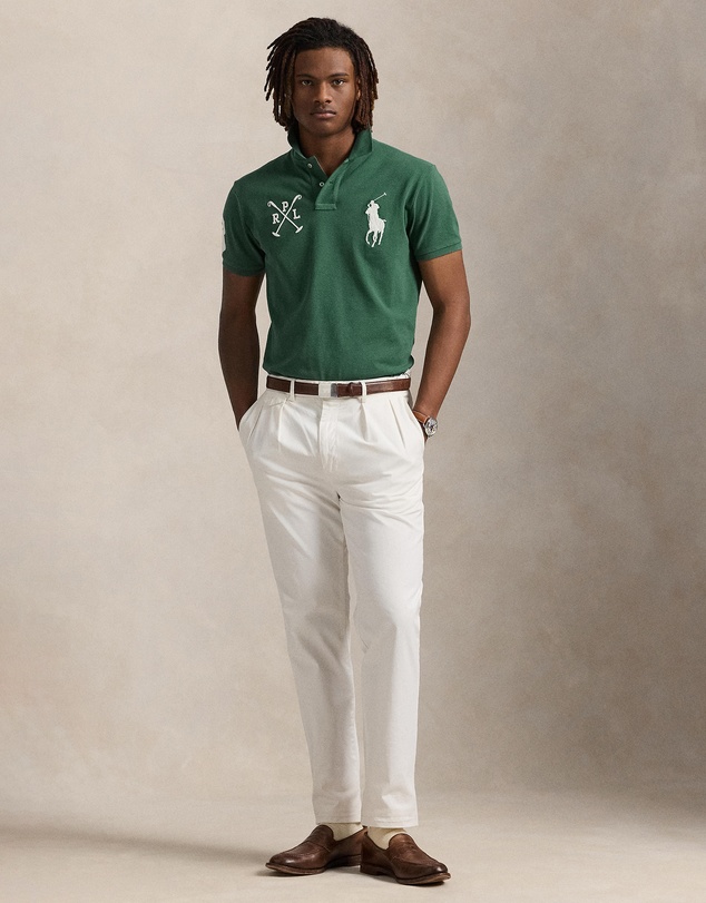 Polo Ralph Lauren - Custom Slim Fit Big Pony Mesh Polo Shirt