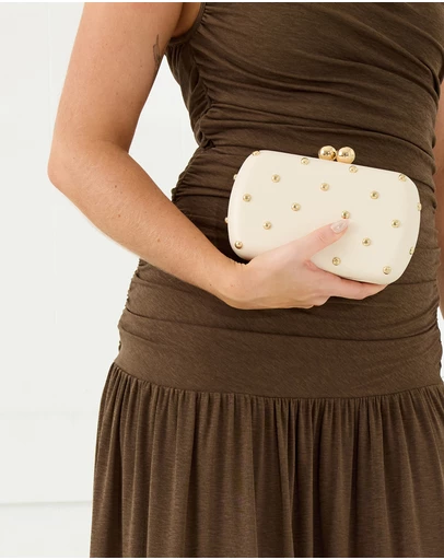 Morgan & Taylor - Heather Clutch in White