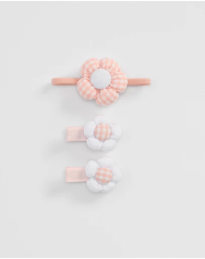 Country Road - Gingham Flower Pack Of 3