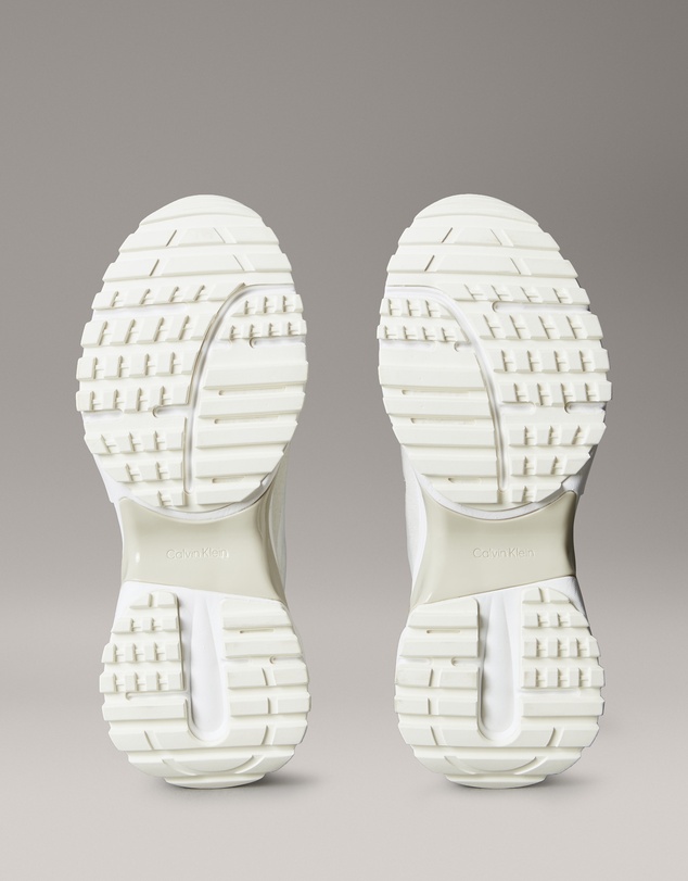 Calvin Klein - Suede and Emblem Logo Nylon Trainers