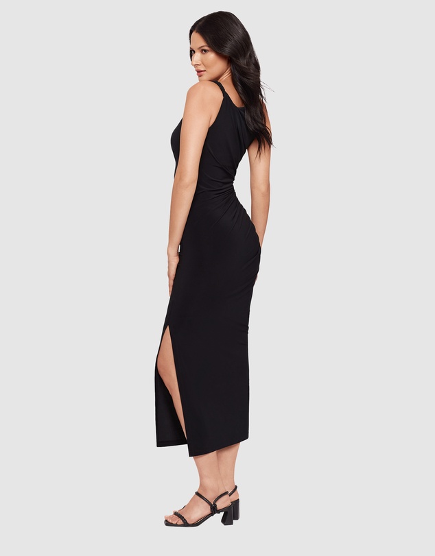 Miraclesuit Shapewear - Maxi Bodycon Shaping Dress With Side Slit