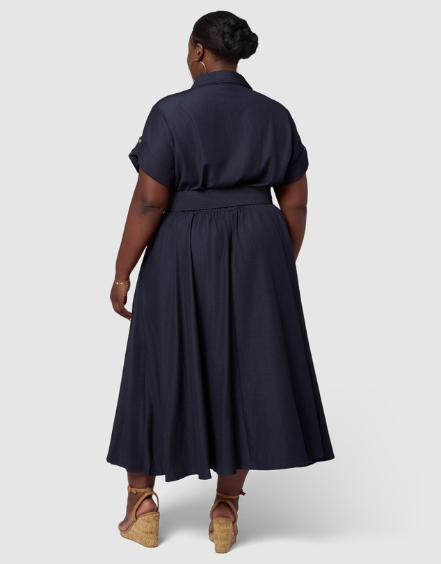 Indigo Tonic - Eden Luxe Chambray Midi Dress