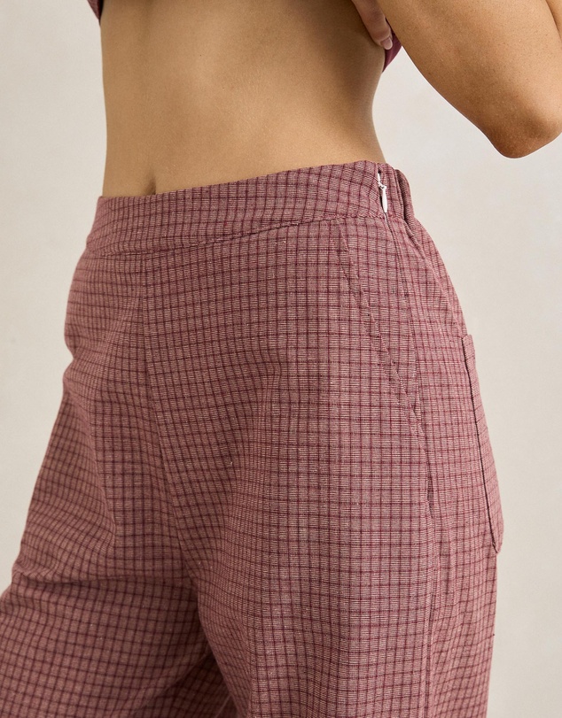 Rhythm - Lucy Check Wide Leg Pants