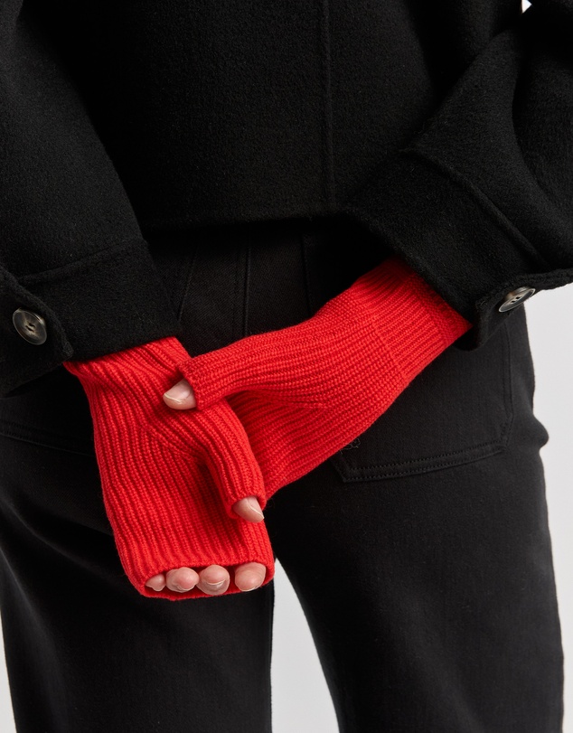 Toorallie - Fine Rib Open Mitten