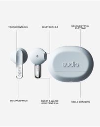 Sudio - N3 -True Wireless 5.4 Bluetooth In-Ear Headphones/Earbuds