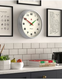 Newgate - Newgate Superstore Wall Clock Alpha Dial Galvanised