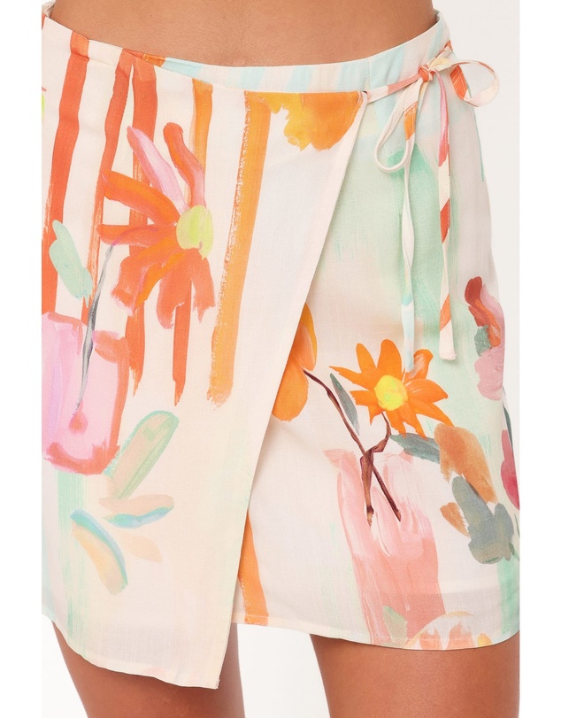 Petal & Pup - Siena Wrap Skirt - Blue Alfresco Floral