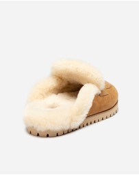 Ozwear Connection Uggs - Ugg Priya Knit Logo Shearling Slipper
