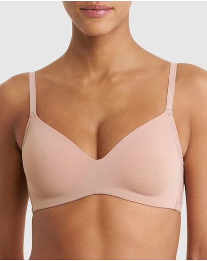 Natori - Pretty Smooth Padded Wirefree T-Shirt Bra With Lace